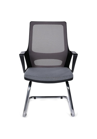 Ofisbazaar Lizz Gri Fileli Bekleme Koltuğu Ergonomik Ofis Ve Ev Koltuğu Gri Gri