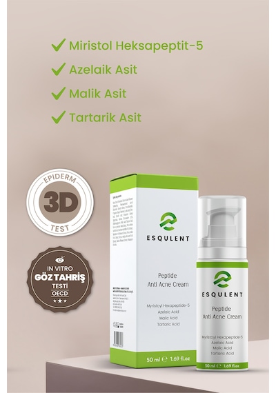 Peptitli Akne Karşıtı Krem 50 ML - Peptide Acne Cream