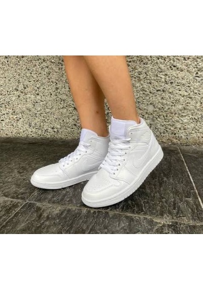 Nike Air Jordan 1 Mid Beyaz Kadın Spor Ayakkabı