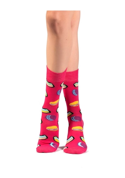 Ozzy Socks Macaron Desenli Çorap Çok Renkli