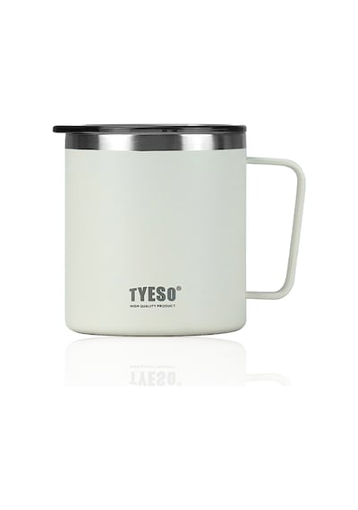 Tyeso Silviya Mug Vakumlu Paslanmaz Termal Kapaklı 400 Ml-Gri