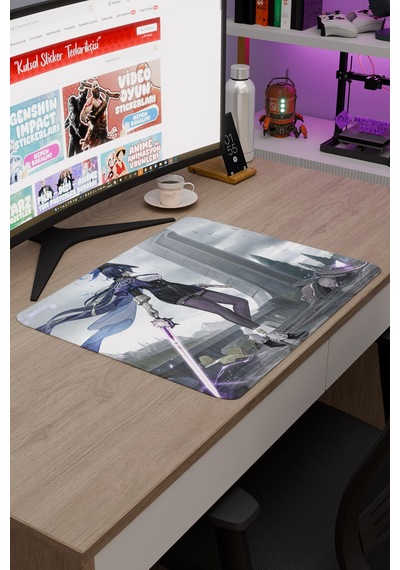 Clorinde Genshin Impact Anime Gacha V1 - 48x40 Xl Gaming Mouse Pad Fare Altlığı