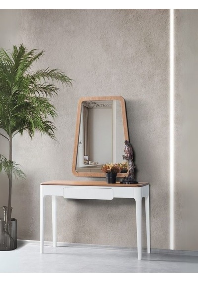 Soft Ceviz Modern Dresuar Beyaz