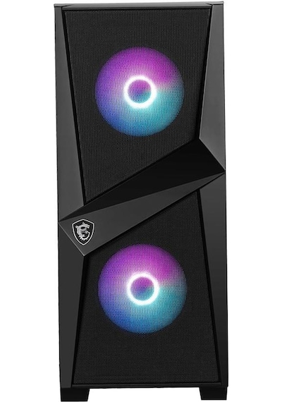 Msı Mag Forge 100r Temperlı Cam Argb Psu Yok 2x120mm 1x120mm Gamıng Atx Kasa Siyah