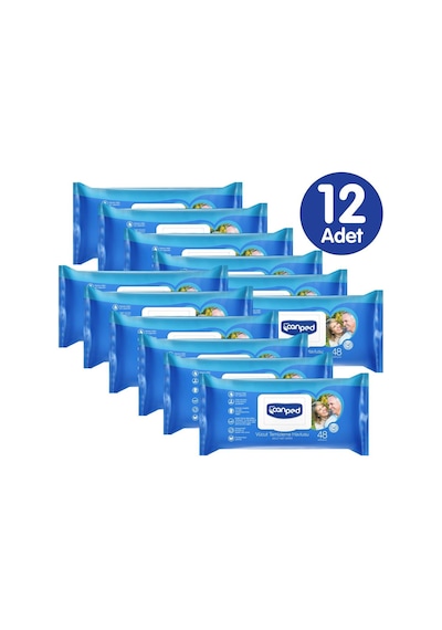 Canped Vücut Temizleme Havlusu 48 Adet X 12 Adet