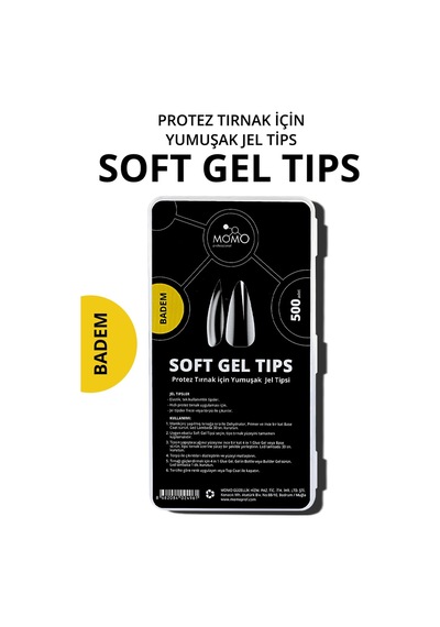 Momo Professional Tırnak Soft Gel Tips 500 Ad. Badem