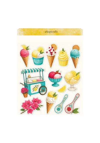 5 Sayfa Akdeniz Esintisi - İtalya Sticker Seti Ajanda Scrapbook Journal Etiket - 931269515 Diğer