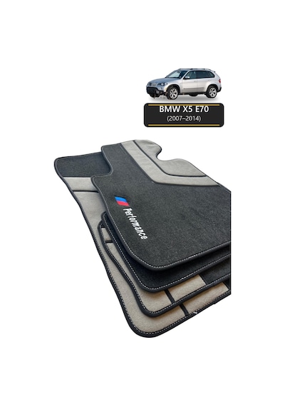 Oto Halı Paspas Seti Bmw X5 E70 2007 2014 Uyumlu Sport Kaymaz & Şık Tasarım