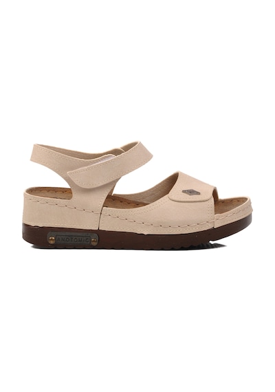 Bej Kadın Düz Sandalet 07-109rr Z Bej