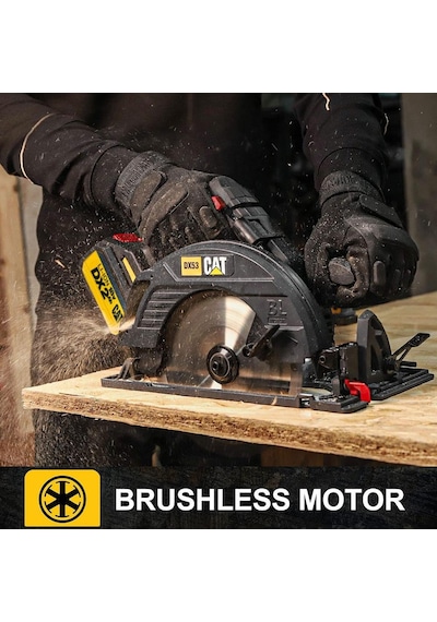 Cat DX53BC 18Volt 2.0Ah Li-ion 185MM Tek Akülü Kömürsüz Profesyonel Daire Testere