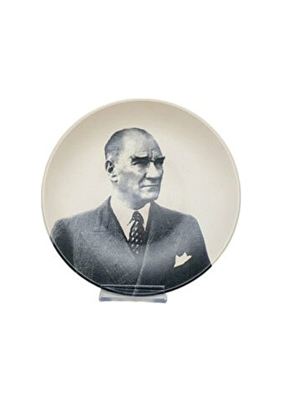 Atatürk Portreli Dekoratif Tabak 20 Cm