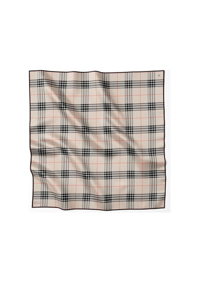 Belli İpek Eşarp - 4122-02 Krem Twill