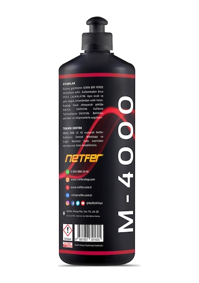 Netfer M-4000 Marin Tekne Cilası 1 L
