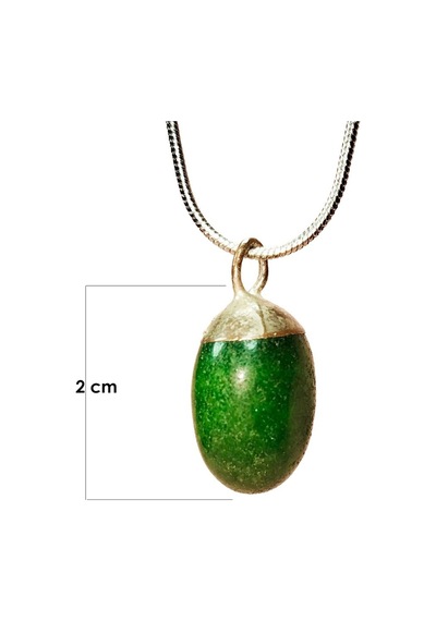 Aventurin Doğal Taşı Zincirli El Yapımı Kolye Uç: 2 Cm Zincir: 20 Cm Kutulu Diğer