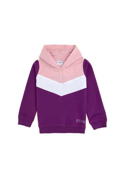 U.S. Polo Assn. Kız Çocuk Menekşe Kapüşonlu Sweatshirt 50296288-VR037 U.S. Polo Assn. Kız Çocuk Menekşe Kapüşonlu Sweatshirt 50296288-VR037