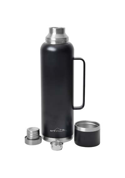 Nurgaz Campout Çift Katmanlı Termos 1500 ML Siyah