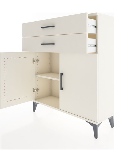 Arges Şifonyer 2 Raflı 2 Çekmeceli 2 Kapaklı 88x30x106 Aytaşı... Aytaşı
