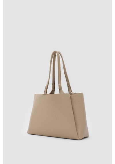 Shule Bags Maksi Tote Çanta Bej