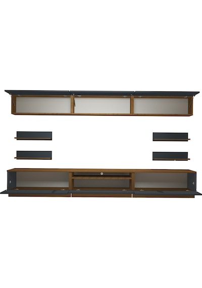Decoraktiv Trendstyle 8ys Mdf Tv Ünitesi Tv Sehpası Ceviz - Antrasit