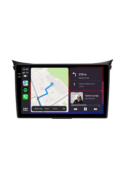 Hyundai İ30 2012-2016 Android Multimedya Carplay Android Auto Navigasyon 8gb Ram 128gb Pro 9"