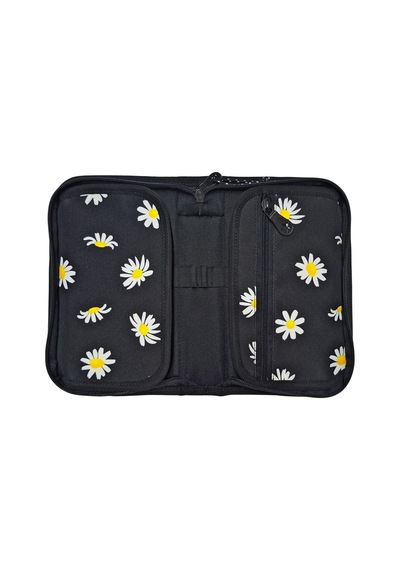 Jacbag Cover -sert Kapaklı Lastikli Kalem Kutusu Cover-papatya renkli