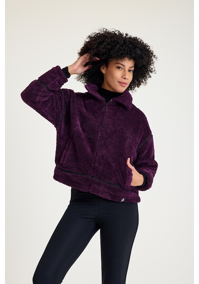 Scorp Shine Casual Kadın Peluş Mont Mor Mor