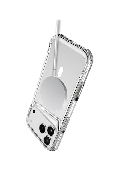 Apple Uyumlu iPhone 17 Pro Kılıf Zore M-safe Şarj Özellikli T-max M-safe Kapak Seffaf