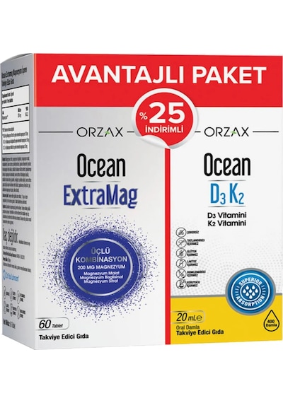 Ocean Extramag 60 Tablet + D3 K2 20 ML