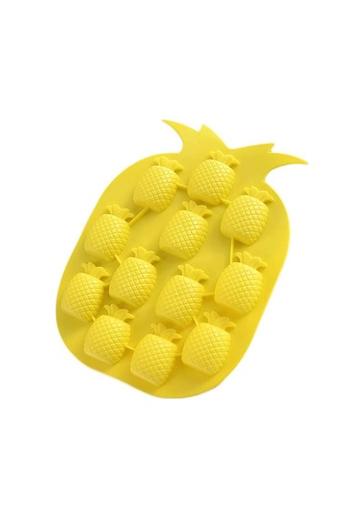 Ananas Şekilli Silikon Buz,jelibon,çikolata,kek Kalıbı Goldcakes