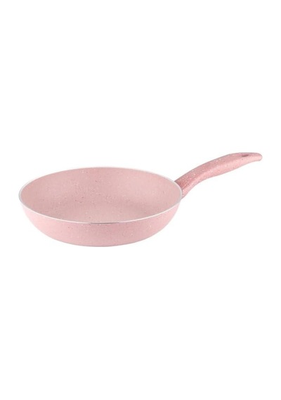 28 Cm Granit Tek Saplı Tava - Pembe Diğer