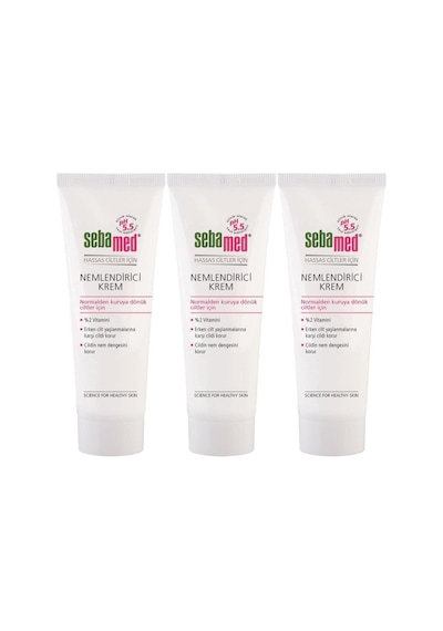 Sebamed Nemlendirici Krem Tüp 50ml Günlük Kullanım 3 Lü Set