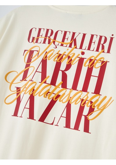 Gsstore Galatasaray Erkek T-shirt E261075 Ekru