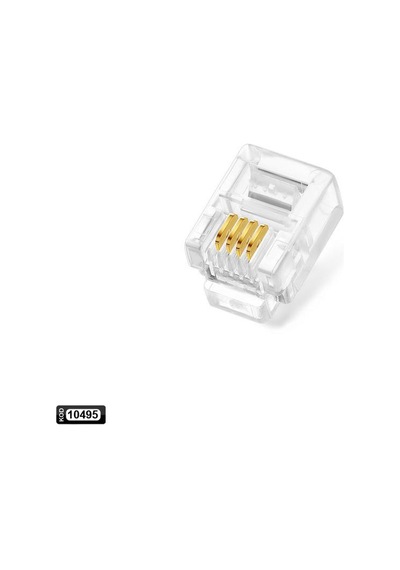 RJ11 TELEFON SOKETİ 6P 4C (100 ADET)