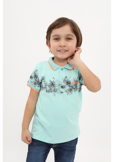 Toontoy Kids Toontoy Erkek Çocuk Baskılı Tişört Mint Yeşili