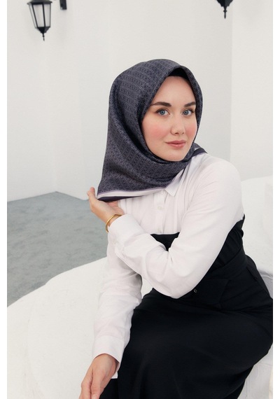 Silk Home Twill İpek Eşarp - 11414-04 Antrasit