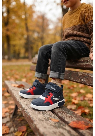 Vicco Pole Lacivert Anatomik Rahat Sneaker Işıklı Erkek Çocuk Bot 946.b26k.244