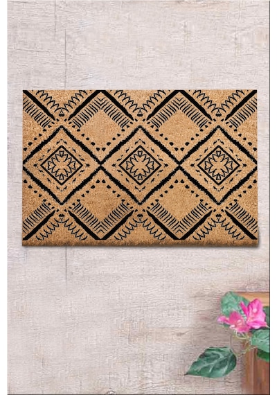 Co Co Dantoc 40x60 cm Doğal Ko ko Kıl paspas,Hindistan Naturel Kapı Önü Paspası