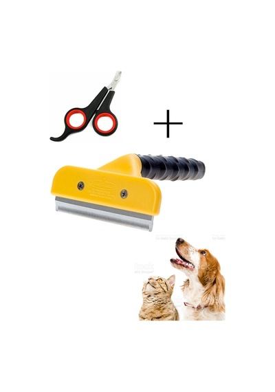 Furminator Tüy Toplayıcı Kedi Tarağı + Kedi Tırnak Makası