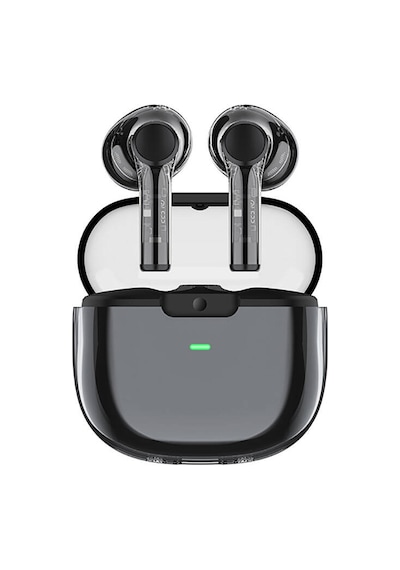 Recci REP-W50 Amber Serisi Şeffaf Tasarım Hi-Fi Ses Bluetooth 5.3 Kulak İçi Kulaklık
