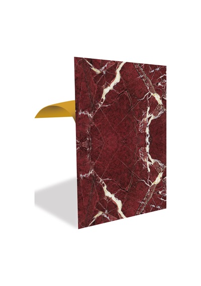 Tink Kendinden Yapışkanlı Bordo Desenli Pvc Panel 41x62 Cm