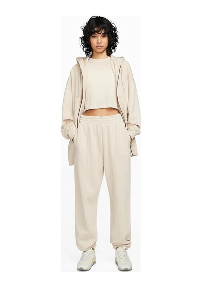 Nike Sportswear Regular Fit Pant Bol Ve Uzun Kesim Eşofman Altı Krem