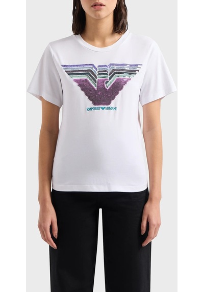 Emporio Armani Bayan T Shirt 3d2t7t 2jıdz 0100 Beyaz