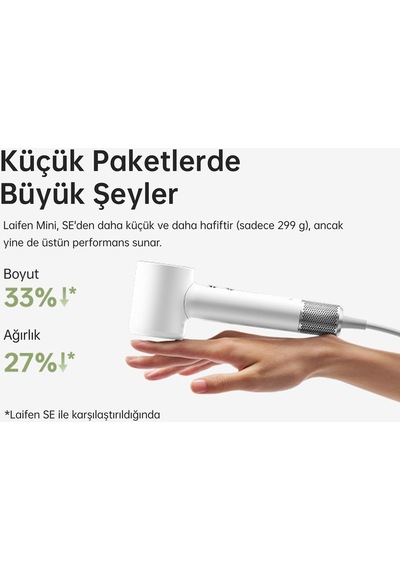 Laifen Mini Saç Kurutma Makinesi - Beyaz