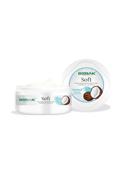 Bebak Soft Nemlendirici El ve Vücut Kremi Kavanoz Hindistan Cevizli 300 ML