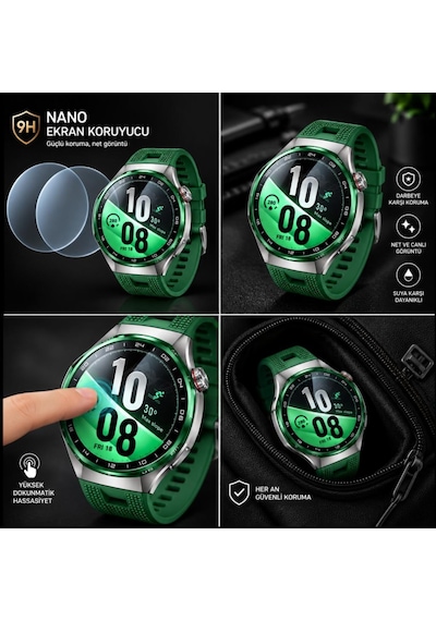 Huawei Watch Gt 7 Pro İle Uyumlu Ekran Koruyucu Nano Parlak 2 Adet