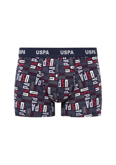 U.S. Polo Assn. U.s Polo Assn. 80509 Erkek Pamuklu 3'lü Boxer-bordo&grimelanj&baskılı Bordo