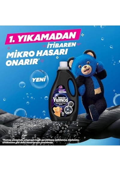 Yumoş Sıvı Bakım Deterjanı Siyah 50 Yıkama 2500 Ml