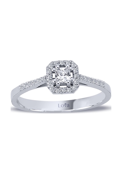 Lova Toplam 0,30 Karat Prenses Kesim Tektaş Yüzük - 1020292