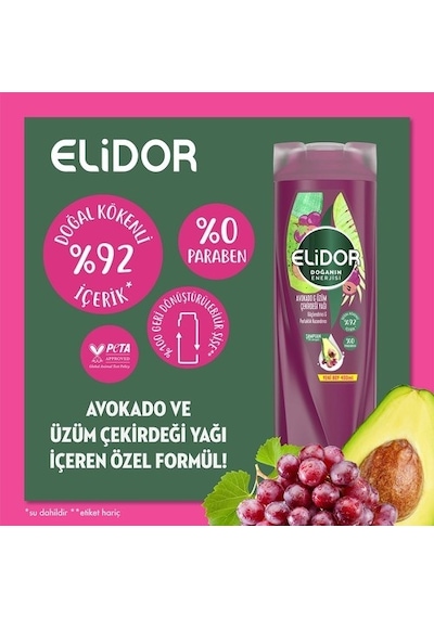 Elidor Doğanın Enerjisi Saç Bakım Şampuanı 400 ML