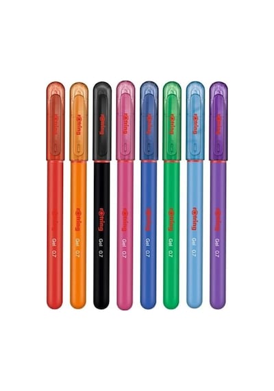 Rotring Jel Roller Kalem Seti, 0.7 Mm, 8 Renk 165-Koyu Yeşil